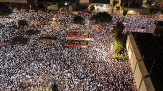 تجمع گسترده علیه نتانیاهو پیش از انتخابات حساس اسرائیل