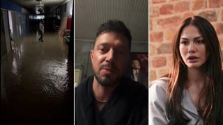 بازیگران ترکی‌ای توسط قایق در سیل‌های استانبول نجات یافتند