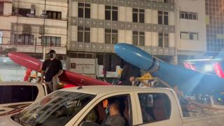 ایران در تهران شاهد نمایش دو پهپاد شاهد بود