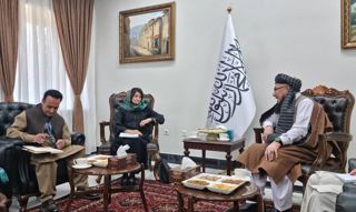 رئیس امور سیاسی سازمان ملل با معاون وزیر توسعه شهری افغانستان در کابل دیدار کرد